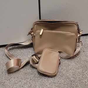 Elegant Tan Crossbody Bag